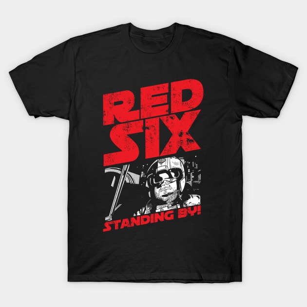 mannypdesign Red Six Standing by T Shirt